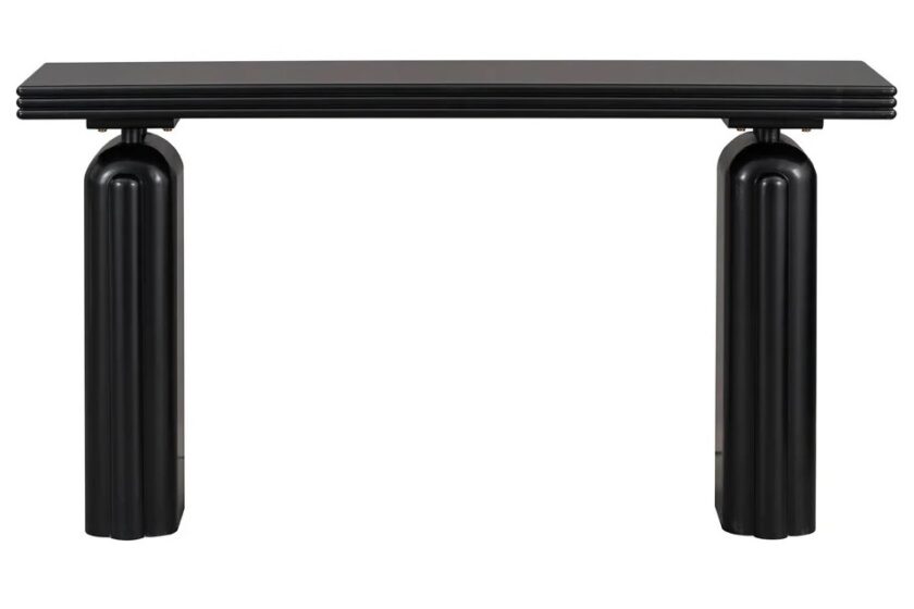 Bring Nature Indoors with a Warm Wood Finish Entryway Table