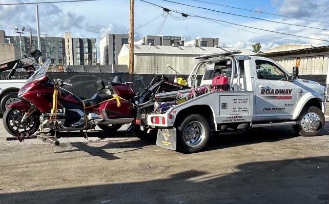 motorcycle towing